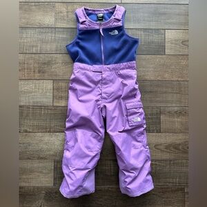 The North Face Snowsuit Snowbibs Snow pants Ski suit 4T Toddler Purple